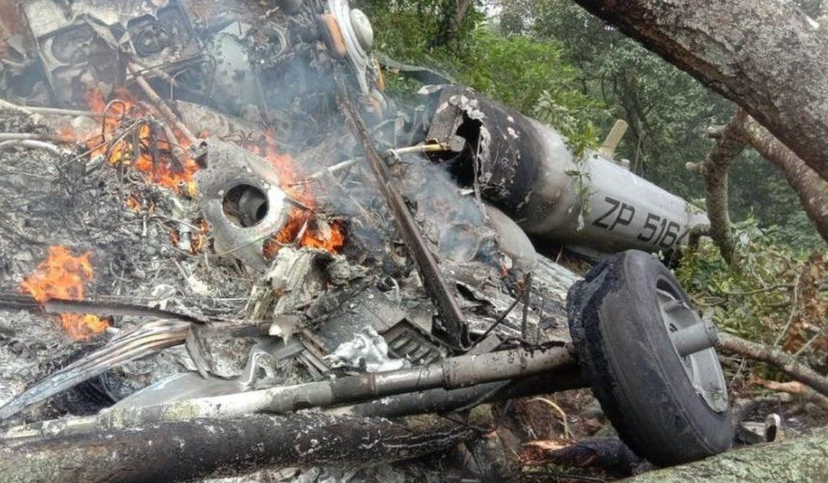 India's topmost general's helicopter crashes